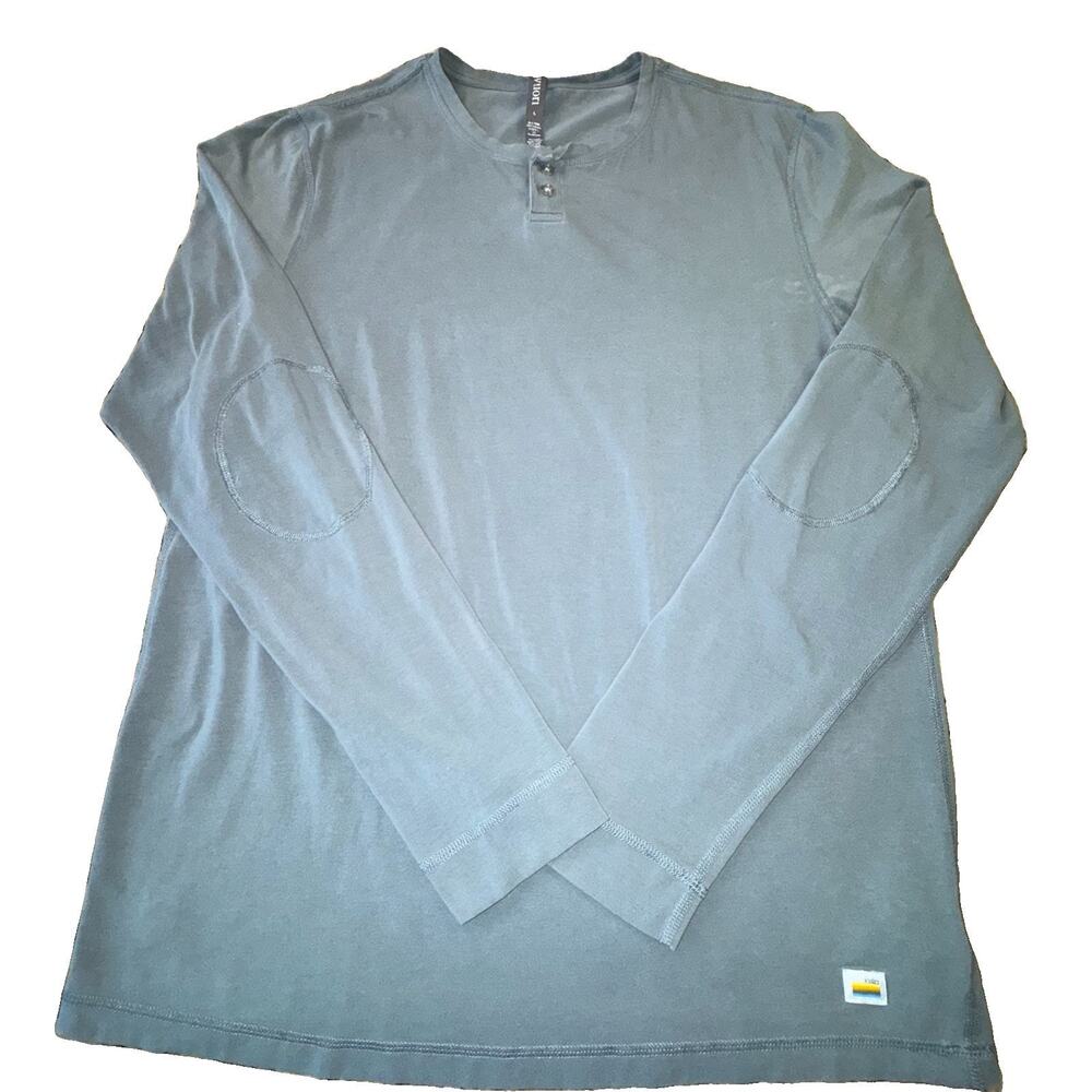 Vuori Men’s Long Sleeve Ever Henley V108 Gray